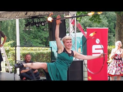 Feuershow Anno Tuck Stadtfest in Altena