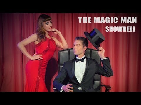 German magician "THE MAGIC MAN"  - Illusionist Willi Auerbach and his magic show on video.