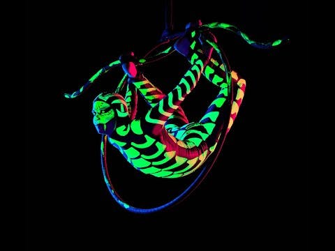 Neon Luftring Aerial Hoop Showact "KAAA" by Project PQ