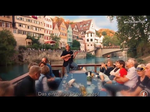Das Zauberfloss auf dem Neckar in Tübingen